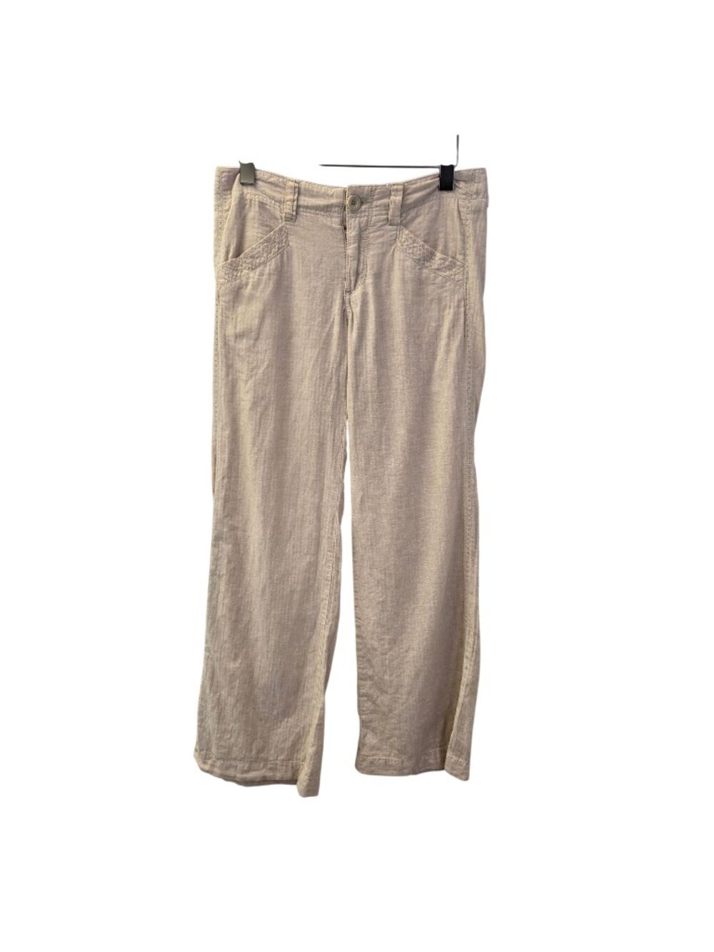 Anthro Pilcro and the Letterpress Linen Blend Wide Leg Pants Size 4 Petite